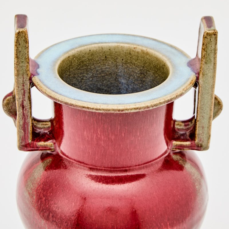 A Chinese Flambe Glazed Porcelain Tripod Censer - 图4