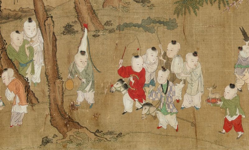 A Chinese School Painting of Boys - 图3