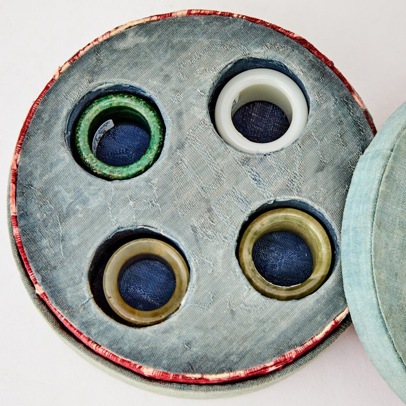 Four Chinese Thumb Rings - 图2