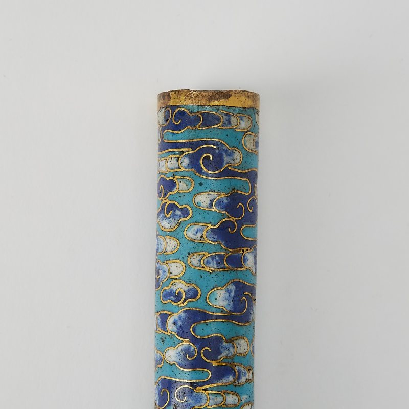 A Chinese Cloisonné Enamel Cylindrical Fitting - 图3