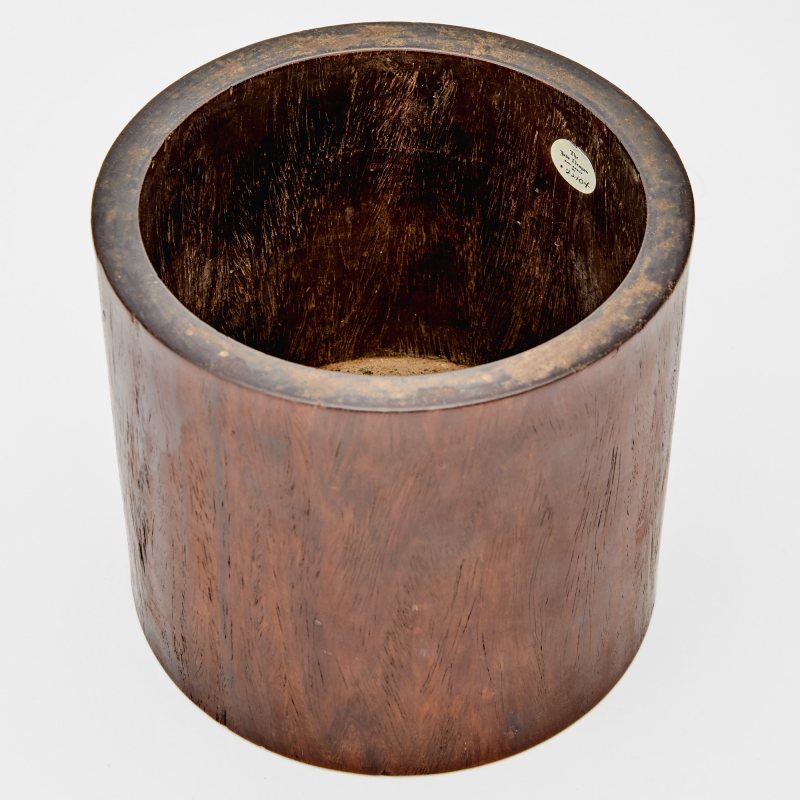A Chinese Zitan Wood Brush Pot - 图2