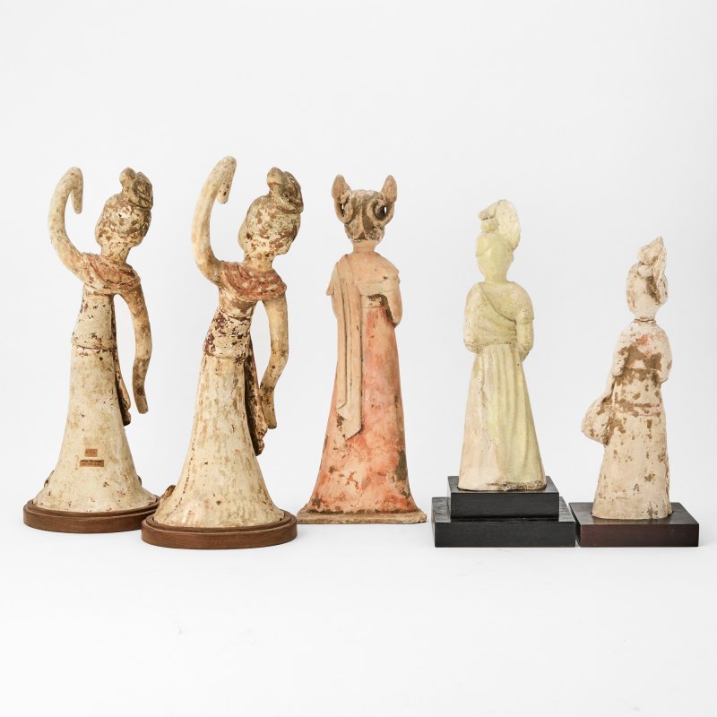 Five Chinese Painted Pottery Figures - 图2