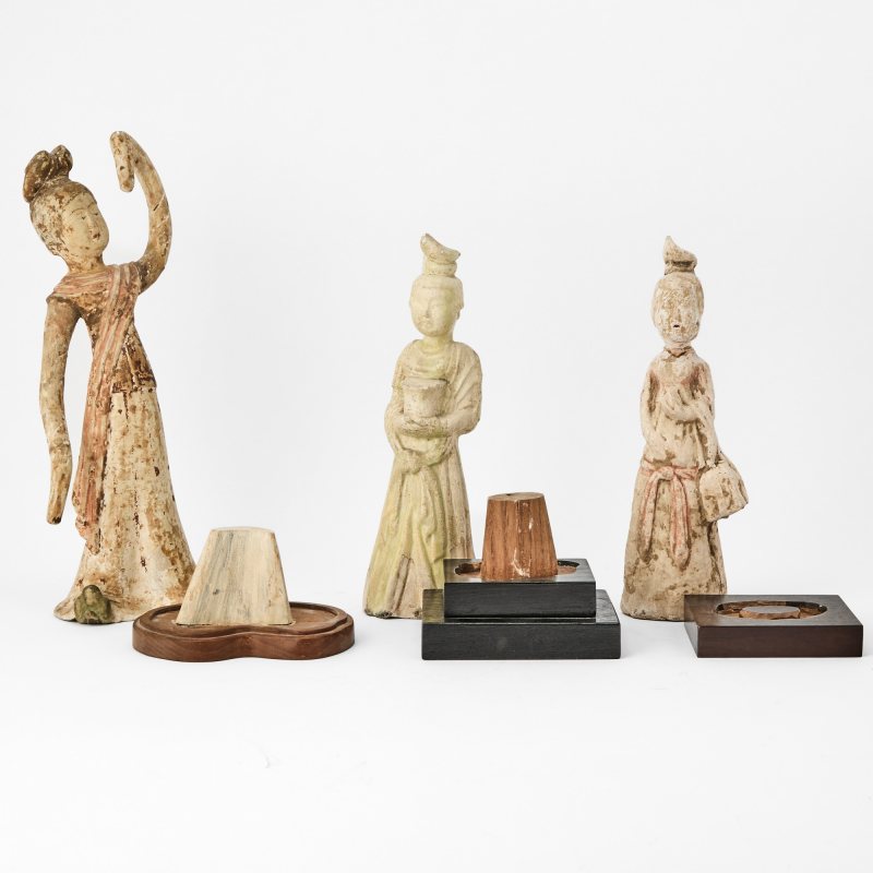 Five Chinese Painted Pottery Figures - 图3