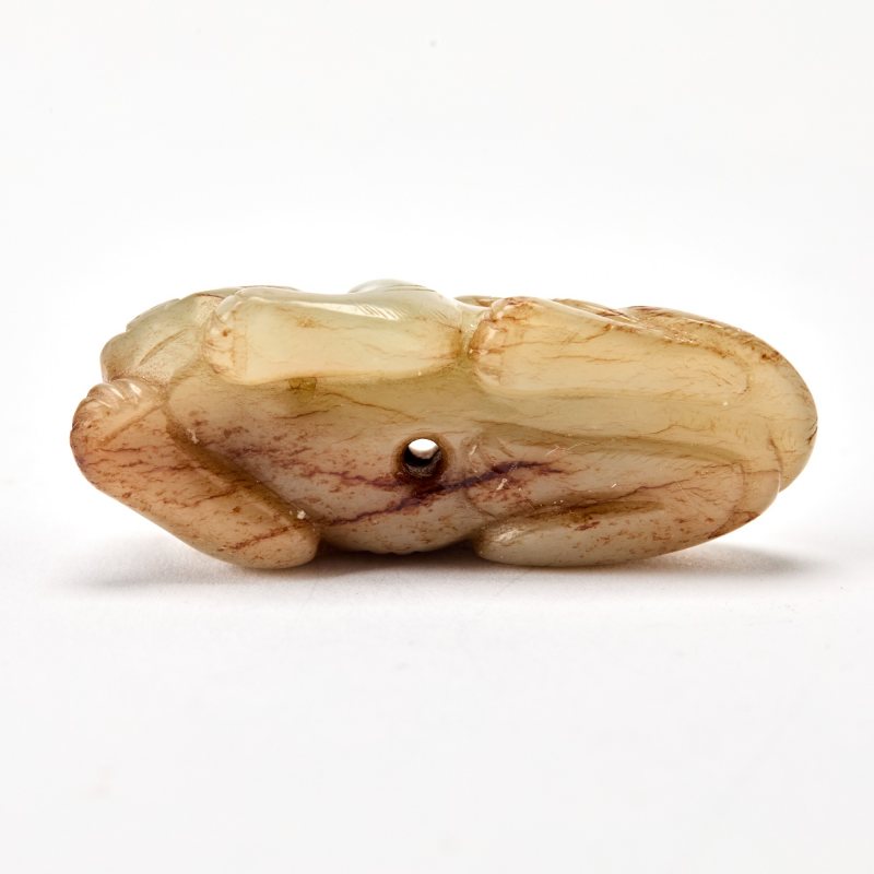 A Chinese Celadon Jade Toggle of a Tiger - 图7