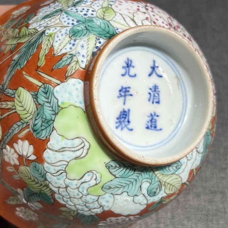 清洋彩花卉碗 - 图10