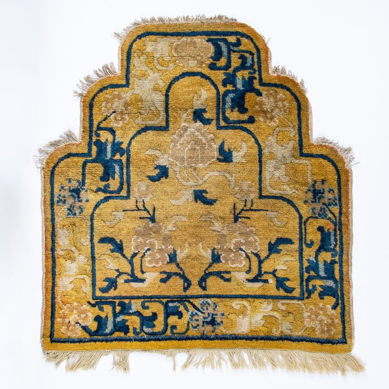 Two Chinese Brocade Silk Throne Cushion Covers - 图10