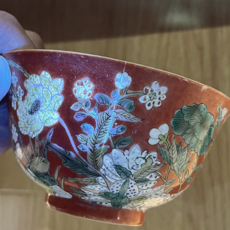 清洋彩花卉碗 - 图11