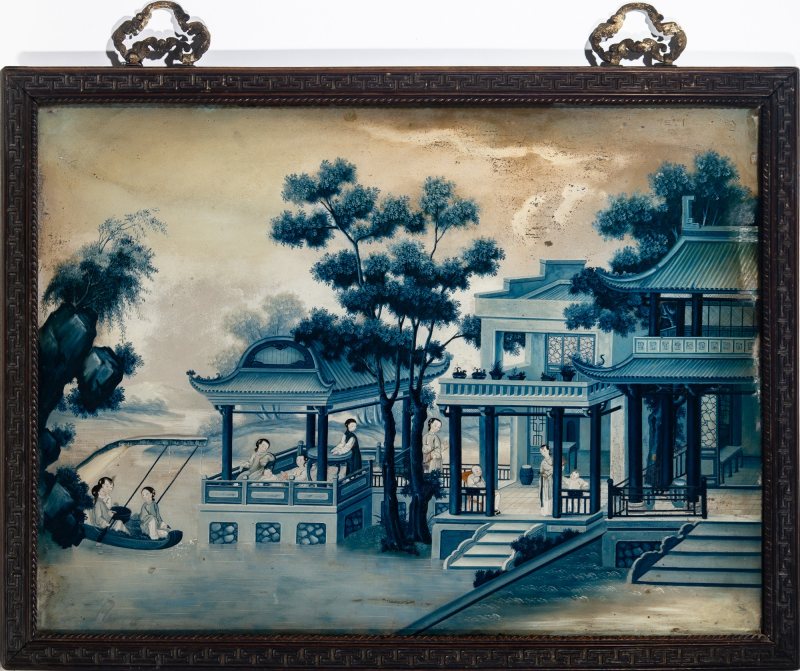 A Chinese Reverse Glass Painting