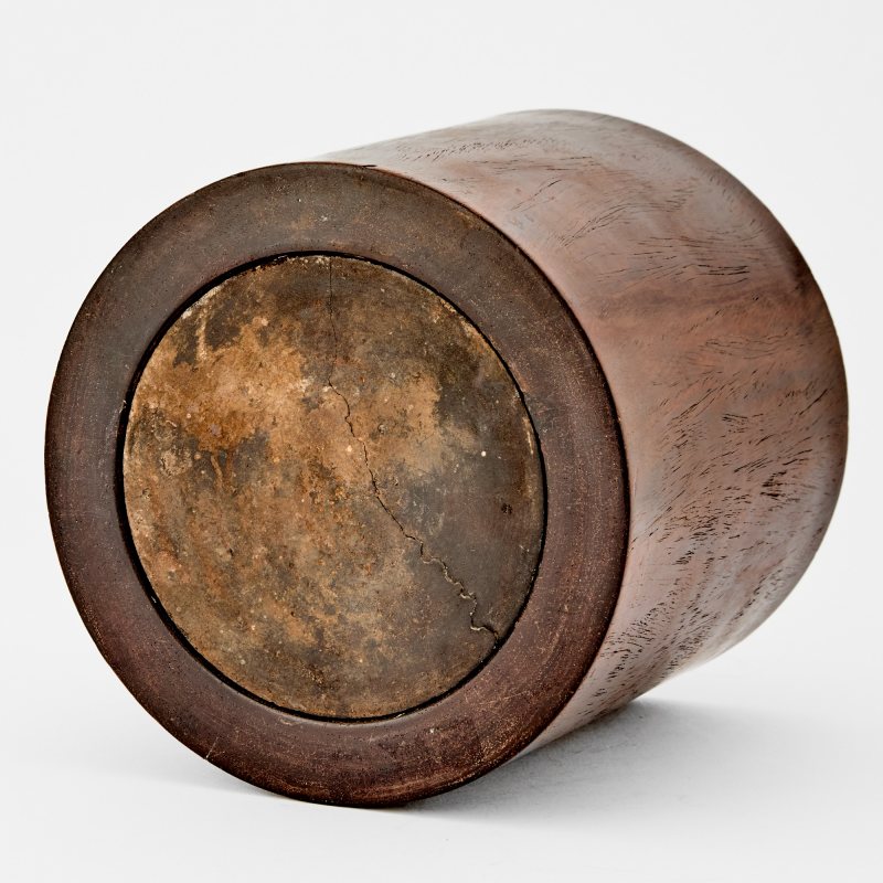A Chinese Zitan Wood Brush Pot - 图3