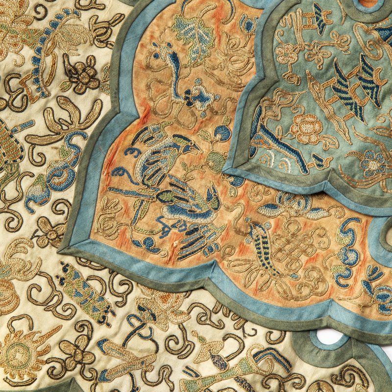 A Fine Chinese Embroidered Silk Collar - 图4