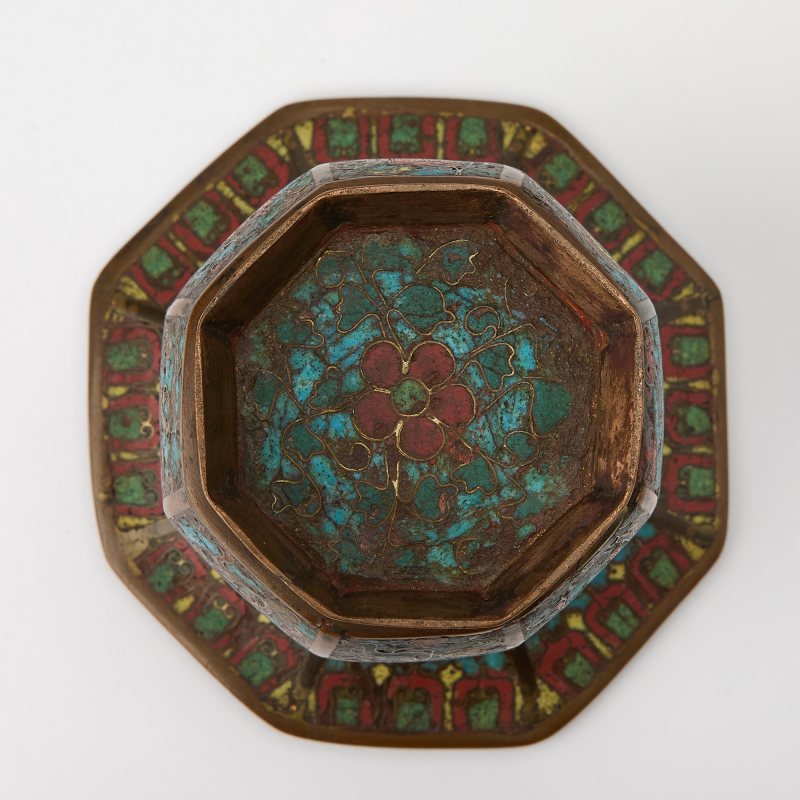 A Small Chinese Cloisonne Enamel Zhadou - 图6