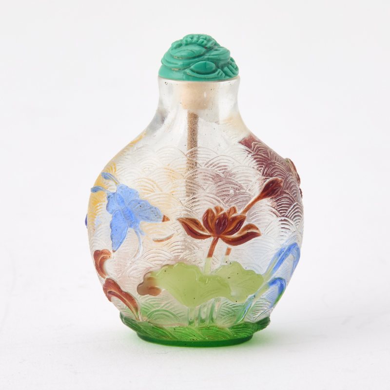 A Fine Chinese Multi-Color Overlay Glass Snuff Bottle - 图3