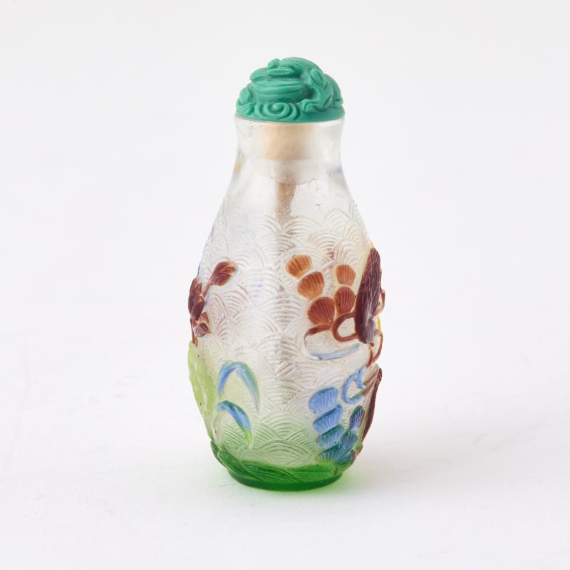 A Fine Chinese Multi-Color Overlay Glass Snuff Bottle - 图4