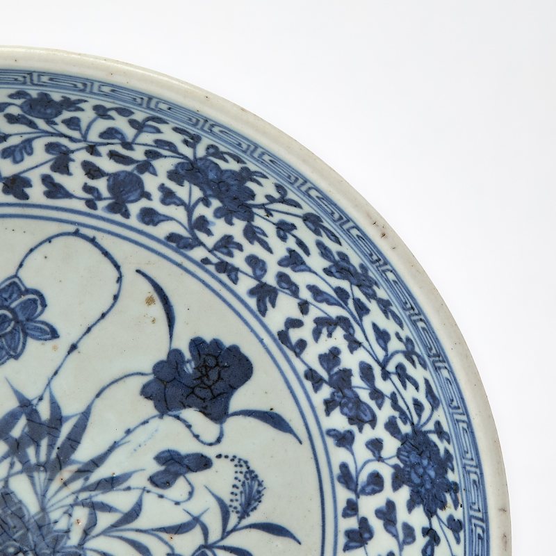 A Chinese Blue and White Porcelain Plate - 图4
