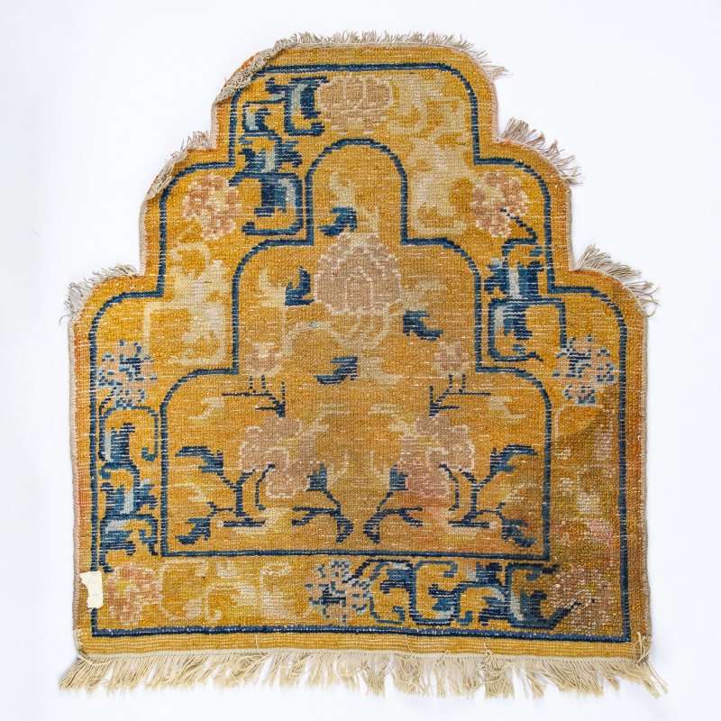 Two Chinese Brocade Silk Throne Cushion Covers - 图13