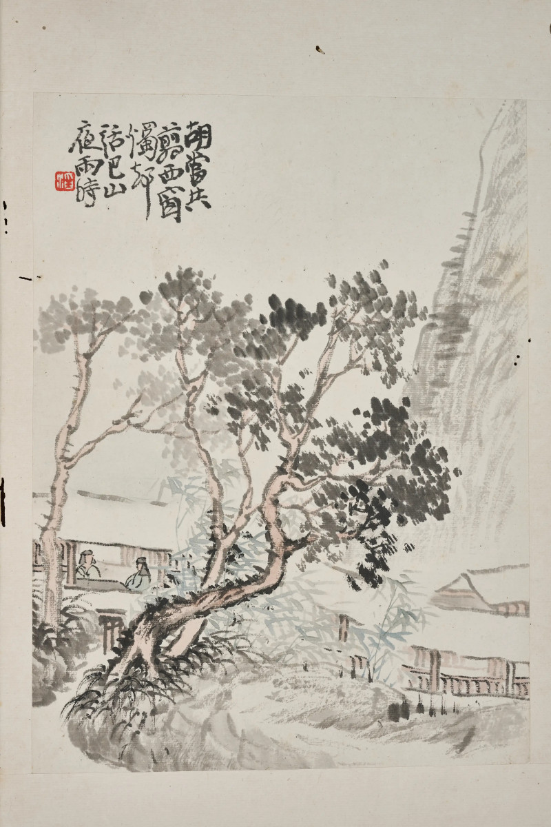 吴伯滔  《山水十二开》 - 图11