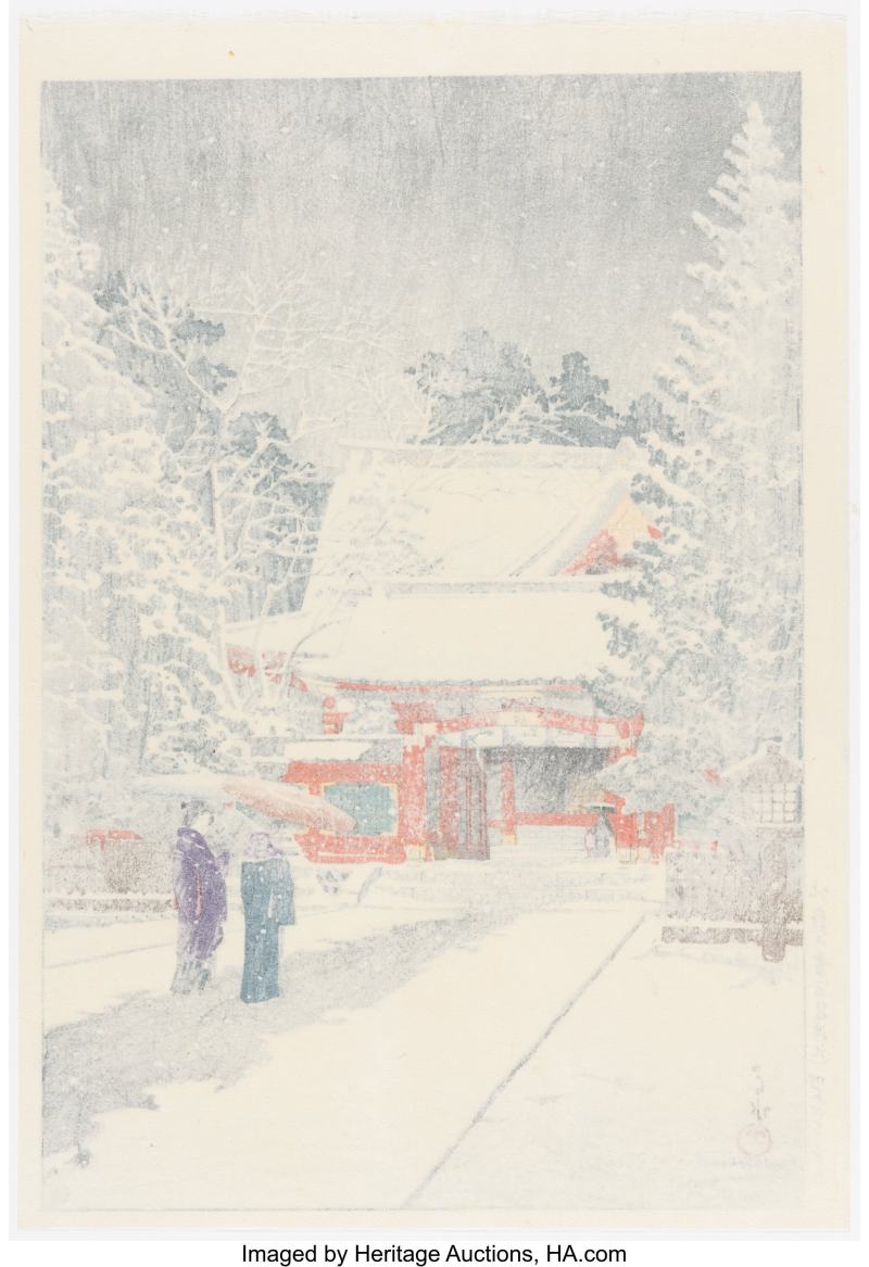 Kawase Hasui (Japanese, 1883-1957), Two Works - 图3