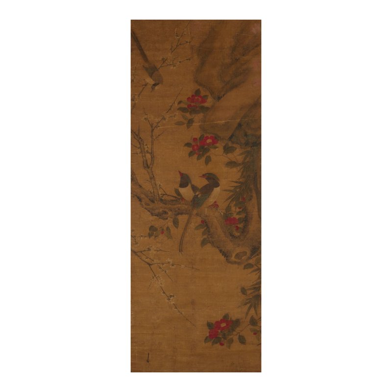 佚名　花鳥　設色絹本　鏡框　十八世紀 | ANONYMOUS (18TH CENTURY)