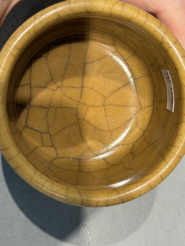 清乾隆 黄哥釉炉 - 图6