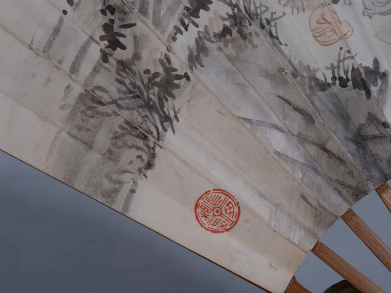 溥儒 1929年作 为涂子厚作《高士图》、行书《自作诗》 - 图3