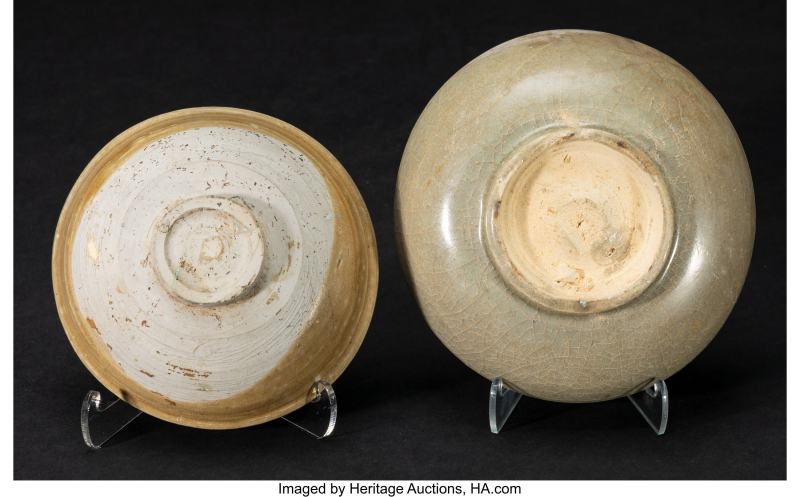 Two Asian Celadon-Glazed Bowls - 图2