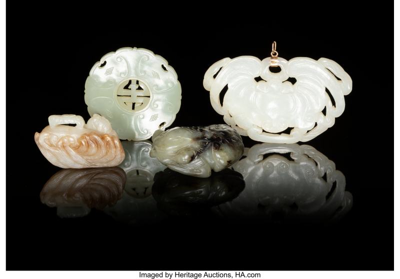 A Group of Four Chinese Jade Carvings - 图2