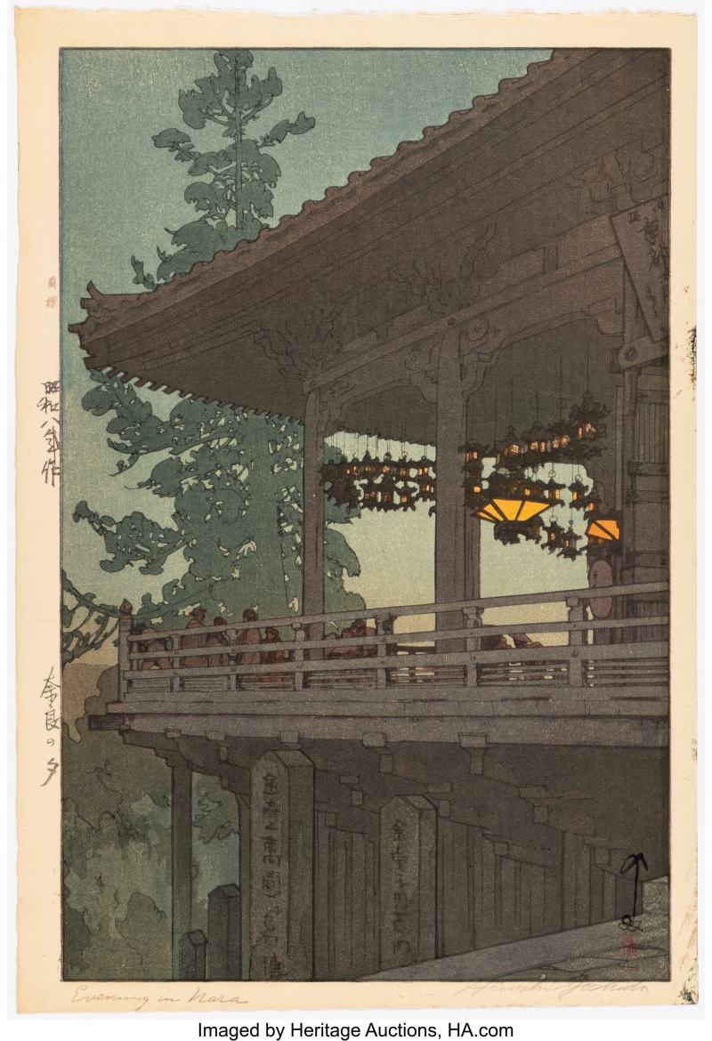 Yoshida Hiroshi (Japanese, 1876-1950), Evening in Nara (Nara no yube)