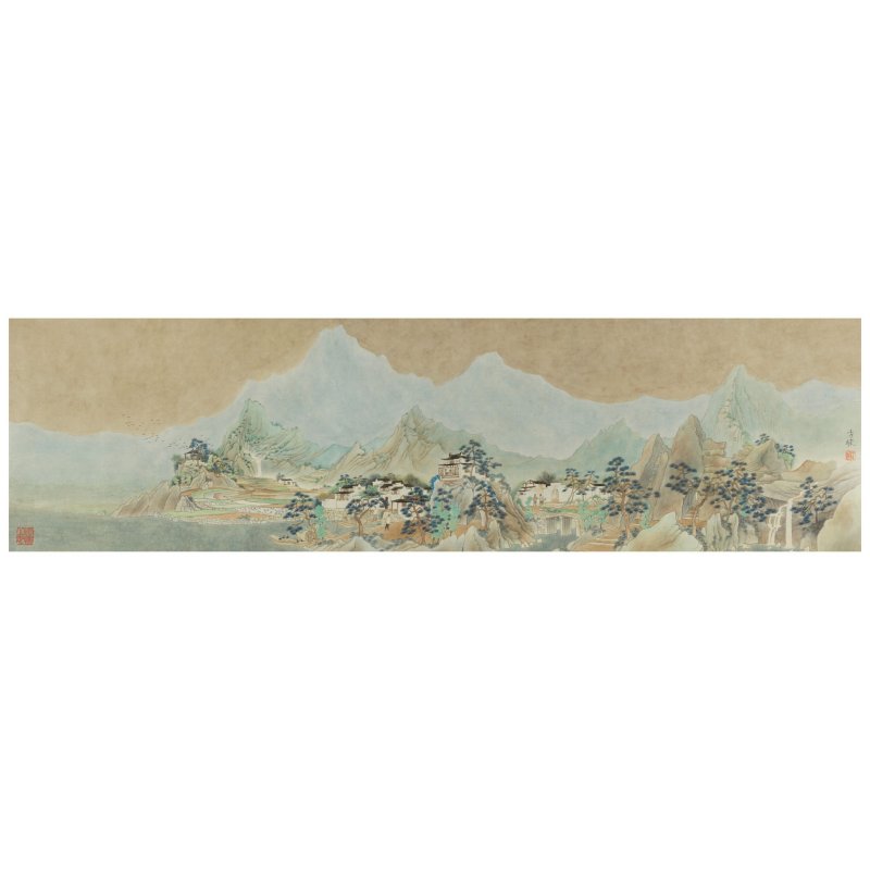 方駿（1943-2020）　湖山蒼茫外圖卷　設色雲母箋　手卷　二〇〇八年作 | FANG JUN (1943-2020) - 图6