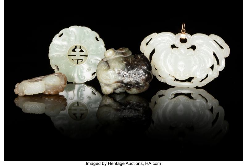 A Group of Four Chinese Jade Carvings - 图3