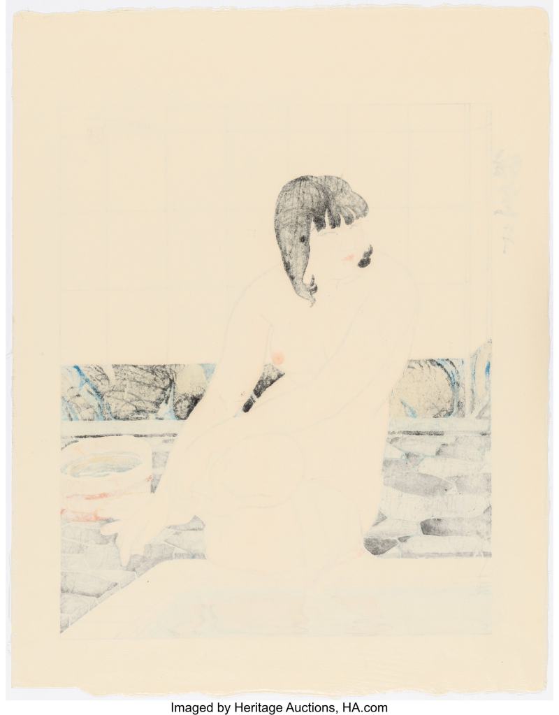 Ishikawa Toraji (Japanese, 1875-1964), Two Works from the series Ten Types of Female Nudes (Rajo jusshu), 1934-1935 - 图3