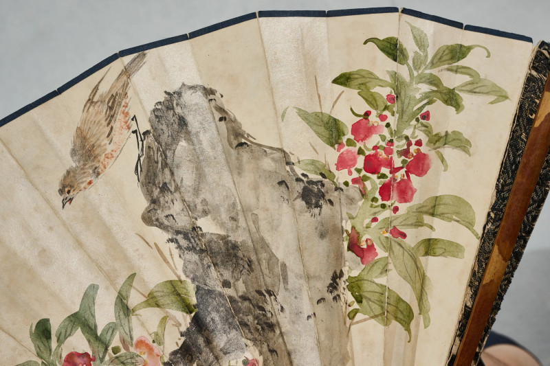 胡汀鹭、伊立勋 1941年作 《花鸟》、《书法》 - 图4