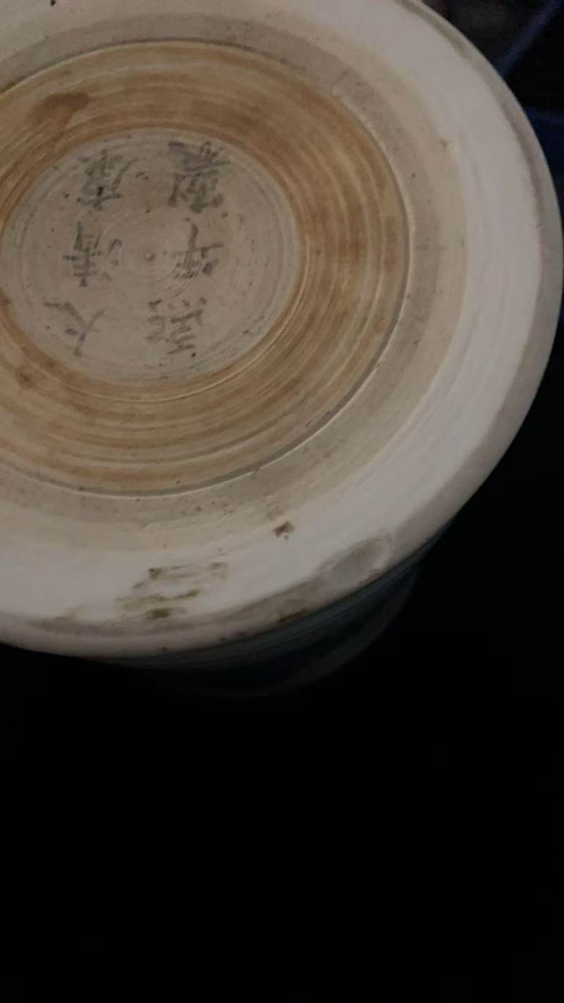清康熙 青花人物故事图笔筒 - 图21