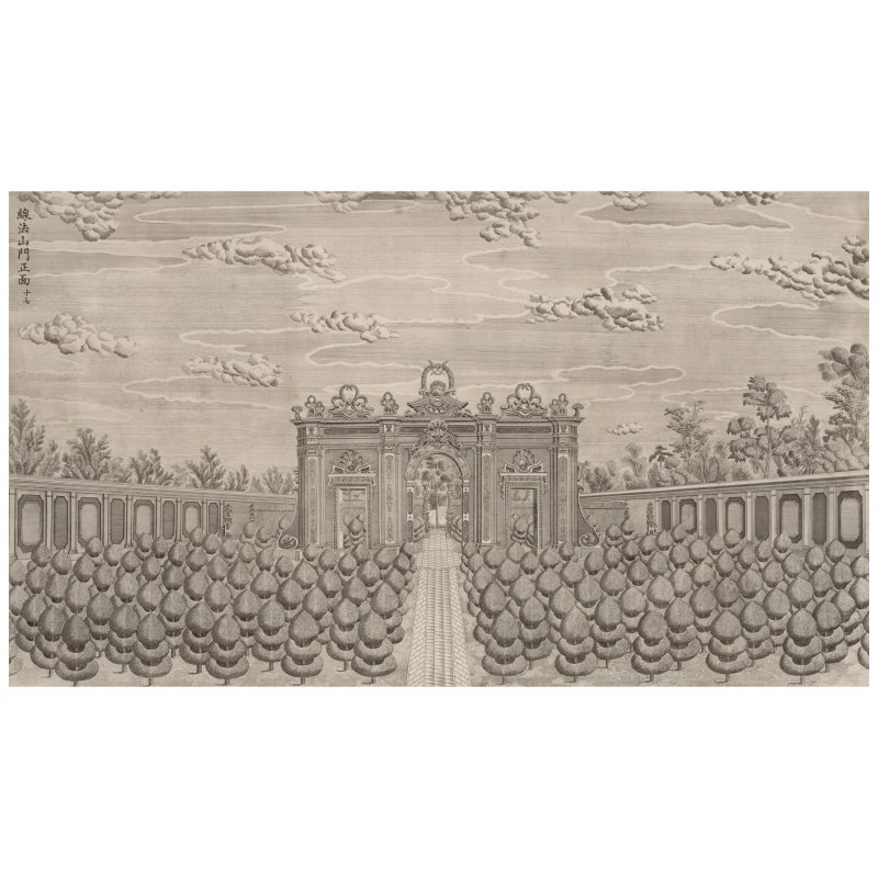 伊蘭泰（活躍於1749–1793年）仿郎世寧　圓明園苑景　紙本銅版畫　冊頁裱為鏡框二十幅　一九七七年印製 | YI LANTAI (ACTIVE 1749-1793) AFTER GIUSEPPE CASTIGLIONE (LANG SHINING), JARDIN DE FLORE, PARIS - 图7