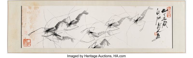 Qi Baishi (Chinese, 1864-1957), Shrimp - 图2