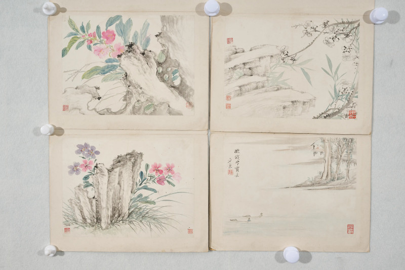 方薰  《抚古四屏》 - 图2