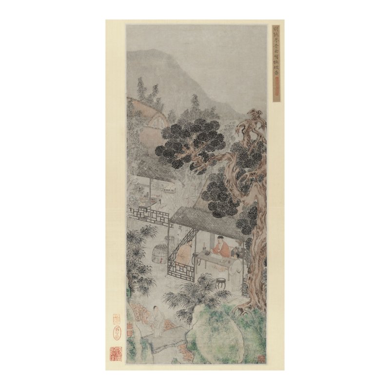 張靈　白鵝換經圖　設色紙本　鏡心　明代 | ZHANG LING (MING DYNASTY) - 图2
