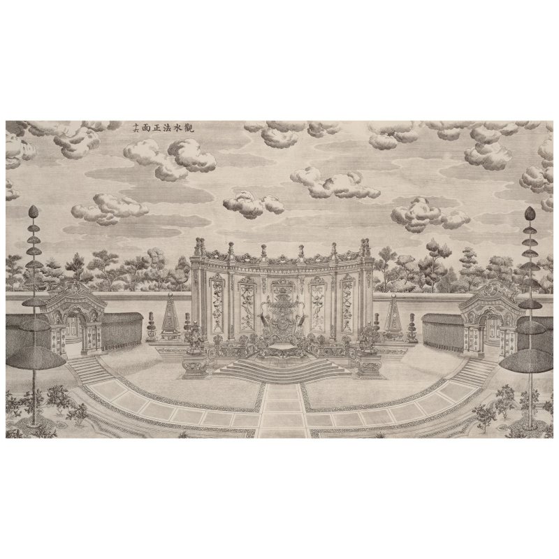 伊蘭泰（活躍於1749–1793年）仿郎世寧　圓明園苑景　紙本銅版畫　冊頁裱為鏡框二十幅　一九七七年印製 | YI LANTAI (ACTIVE 1749-1793) AFTER GIUSEPPE CASTIGLIONE (LANG SHINING), JARDIN DE FLORE, PARIS - 图8