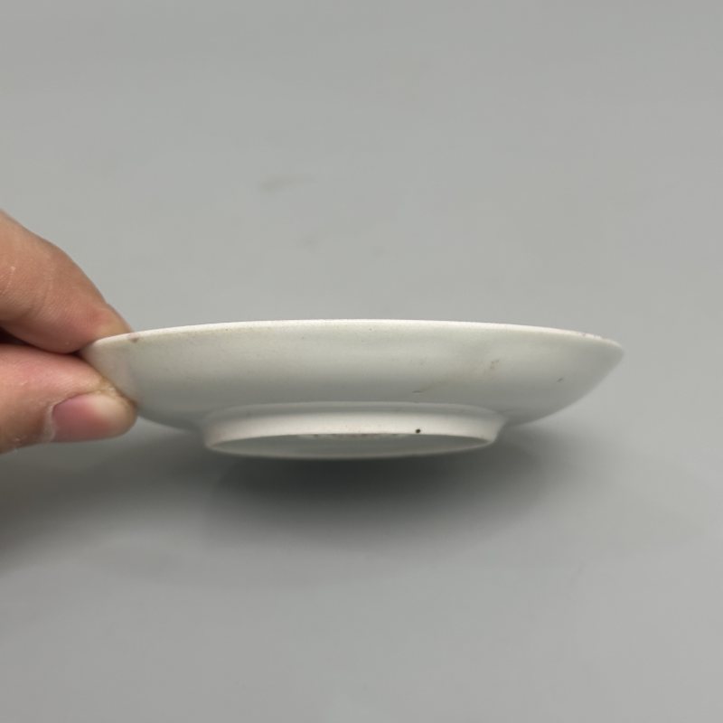 清雍正 青花矾红描金花卉纹盘一对 - 图16