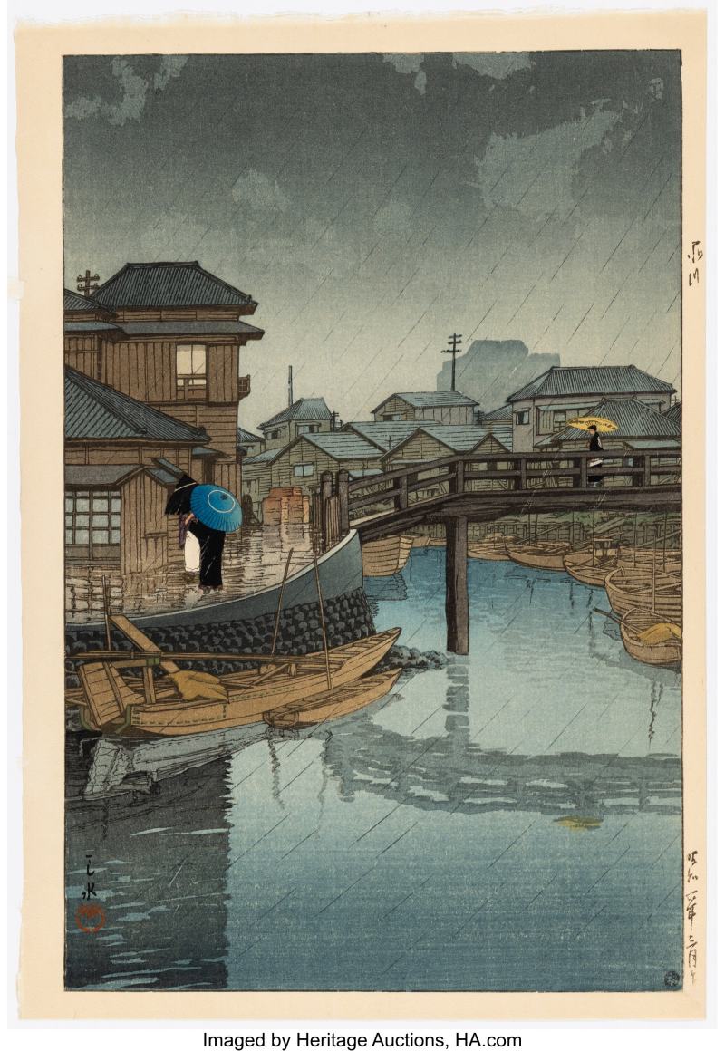 Kawase Hasui (Japanese, 1883-1957), Shinagawa, from the series Selected Views of the Tokaido Road (Tokaido fukei senshu)