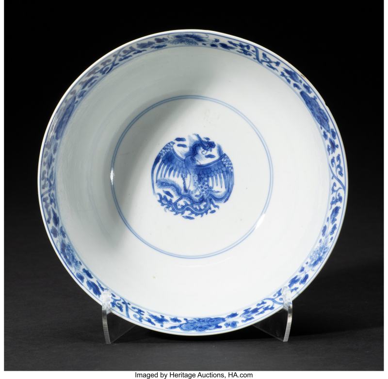 A Chinese Blue and White 'Phoenix' Bowl - 图3