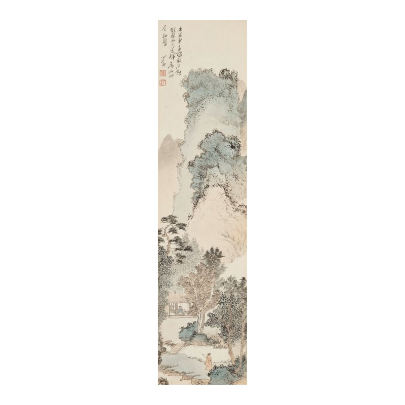 溥儒 （1896-1963）　山水　設色紙本　立軸 | PU RU (1896-1963)