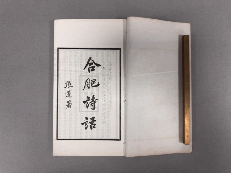 民国毛上珍排印本 合肥诗话 李家孚撰 - 图4