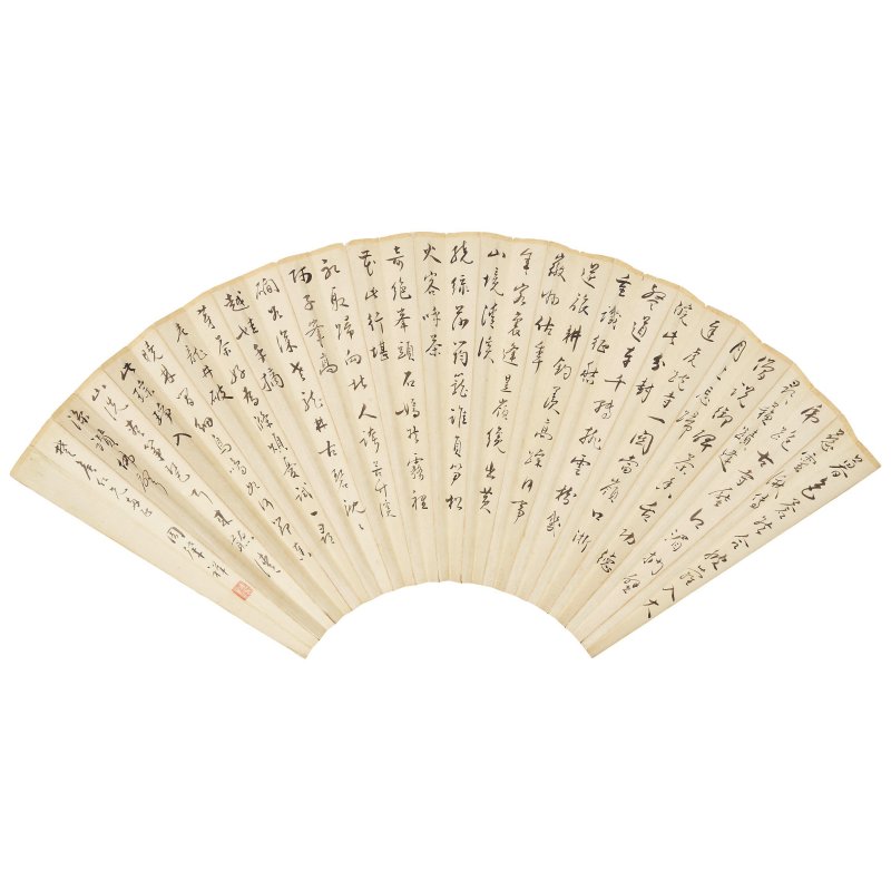 周肇祥（1880-1954）　書法/梅花　水墨紙本　成扇 | ZHOU ZHAOXIANG (1880-1954) and HUANG BINGLING (QING DYNASTY) - 图7