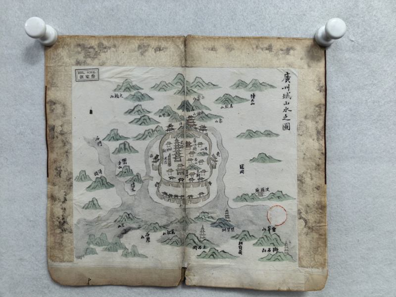 清代手绘 广州城等地图三种 - 图3