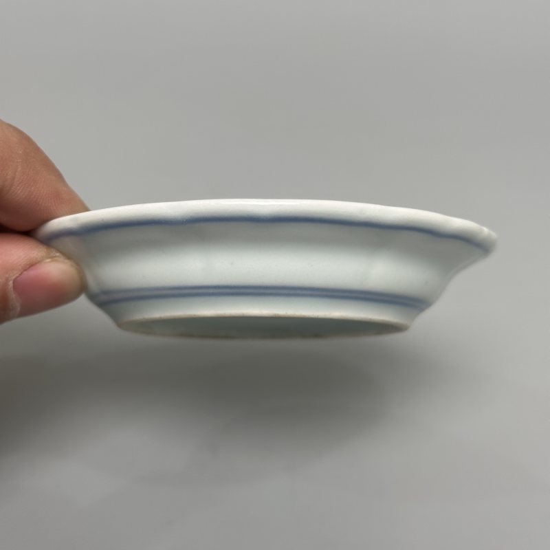 清中期 青花灵芝纹盘子5只 - 图25