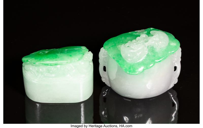 Two Chinese Carved Jadeite - 图2