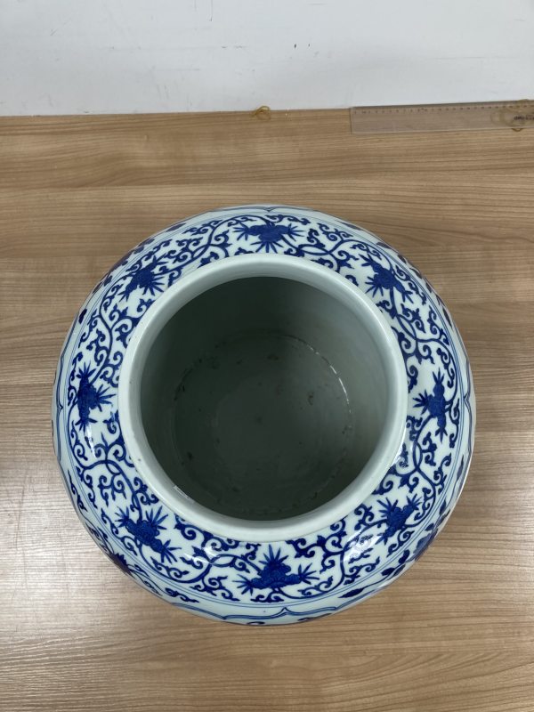 明万历 青花四贤居士图大罐 - 图2