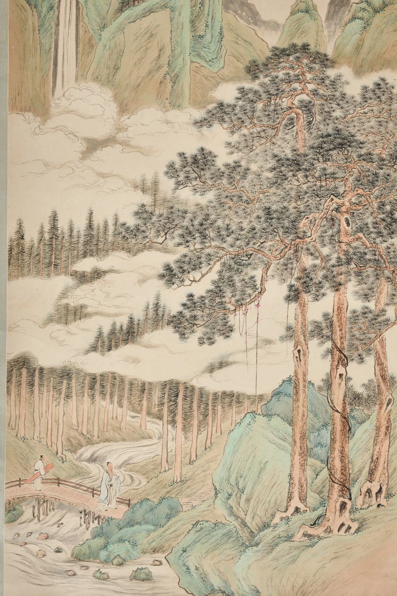 吴毂祥 1901年作 《携琴访友图》 - 图4