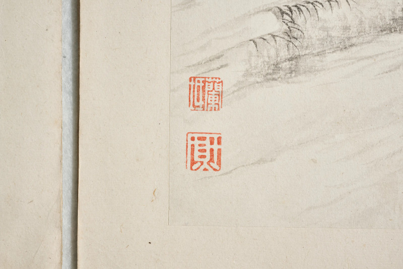 方薰  《抚古四屏》 - 图10