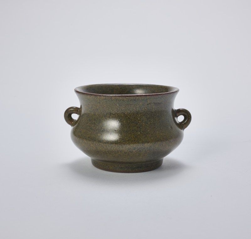 清 茶叶沫釉香炉